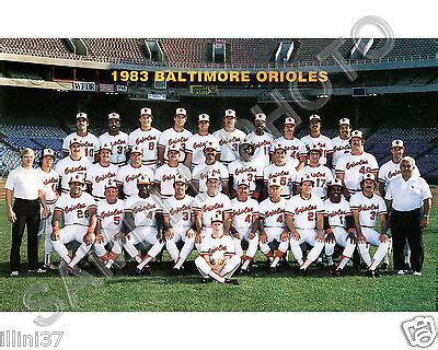 1983 BALTIMORE ORIOLES 8x10 COLOR TEAM PHOTO WORLD SERIES CHAMPIONS | eBay