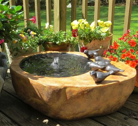 Splash Pool Birdbath Bubbler | Bird bath fountain, Unique bird baths ...