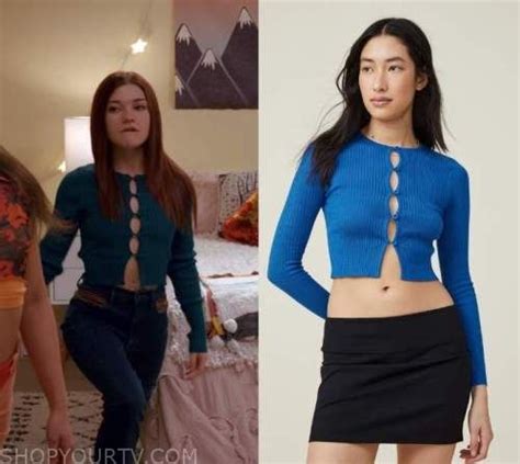 Abby's Cut Out Cardigan from Ginny and Georgia Season 2