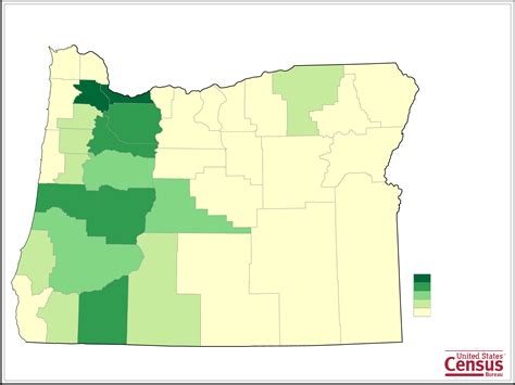 Oregon County Population Map Free Download