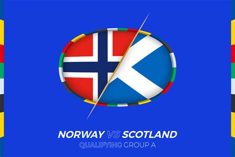 Norway vs Scotland icon for European football tournament qualification ...