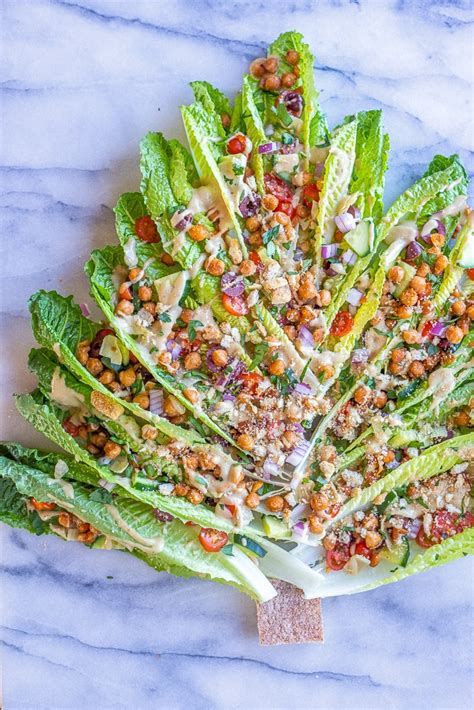 Romaine Lettuce Salad Christmas Tree - She Likes Food