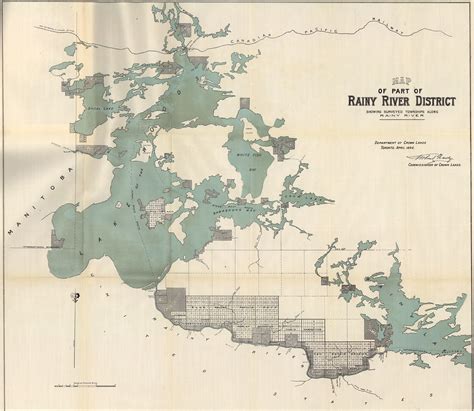 Map of Part of Rainy River District Showing Surveyed Towns… | Flickr
