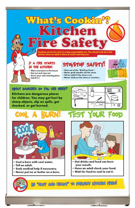 Kitchen Fire Safety Tabletop Display | Fire Safety For Life