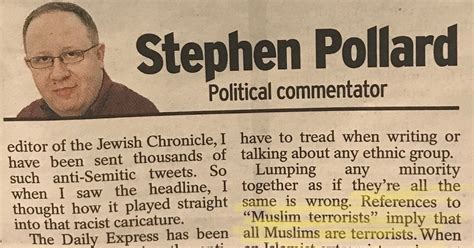 Confronting antisemitism and Israel hatred: Stephen Pollard is an idiot ...