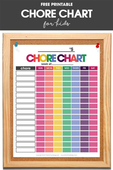 Chore Chart for Kids | Free Printable Chore Chart That Works! | Chore chart kids, Free printable ...