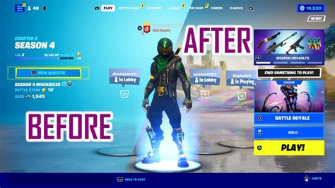 How to FIX Blue Lobby Background Glitch in Fortnite Chapter 4 - YouTube