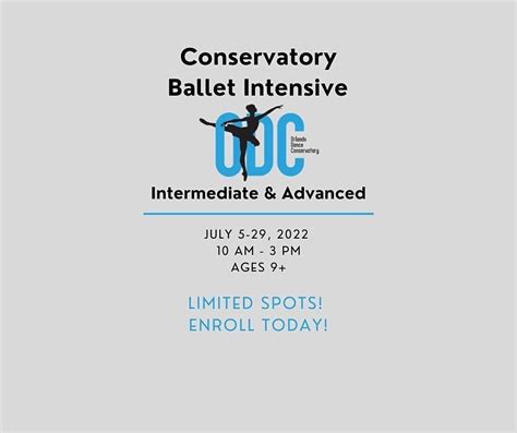 Ballet Conservatory Intensive | Orlando Dance Conservatory, Winter ...