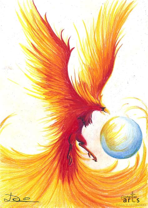 The phoenix awakening Color pencil | Phenix