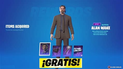 AHORA! CONSIGUE *GRATIS* LA SKIN DE ALAN WAKE EN FORTNITE 🔥🎁 - YouTube