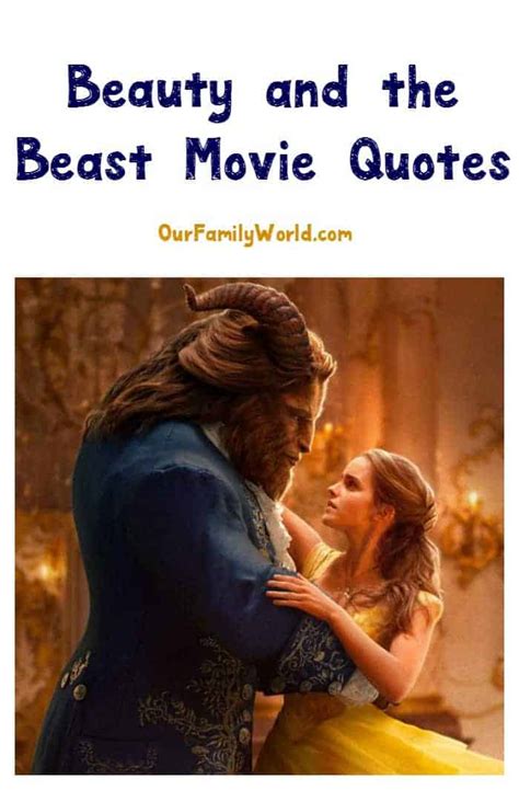 5 Beauty and the Beast Movie Quotes You Want to Know - Our Family World