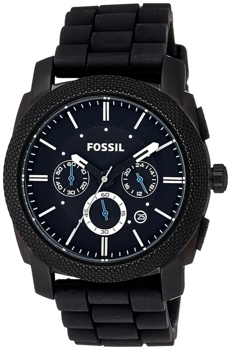 Buy Fossil Machine Chronograph Black Dial Men's Watch - FS4487 at Amazon.in