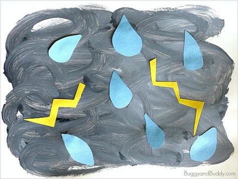 Weather Activities for Kids: Thunderstorm Art Project - Buggy and Buddy