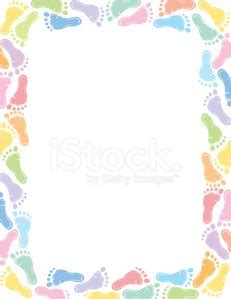 Baby Footprint Border Stock Vector | Royalty-Free | FreeImages