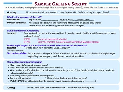 Sample Cold Calling Scripts | Callbox Lead Generation Services | Cold calling scripts, Cold ...