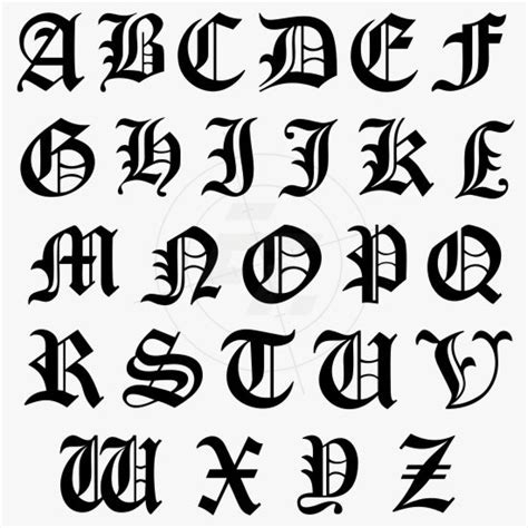 Capital letters, initial sticker, typeface old english, Aufkleber, Sticker und Folien für Auto ...