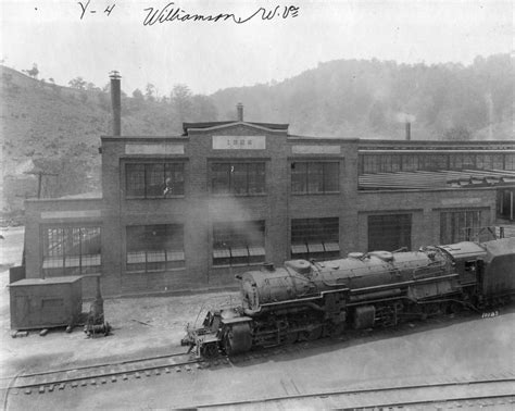 Y-4 Class Engine sits in the Rail Yard, Williamson, WV, 1930's. | West virginia history, West ...