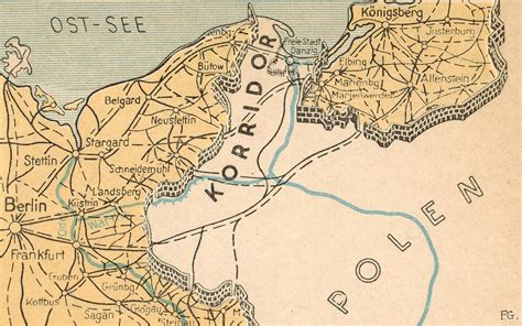 1930s Polish Corridor map – Never Was