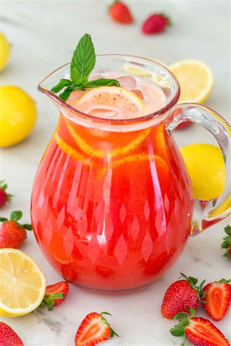 Best Homemade Strawberry Lemonade Recipe - Little Sunny Kitchen