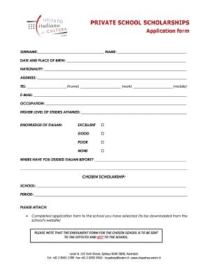 Private School Application Form - Fill Online, Printable, Fillable, Blank | pdfFiller