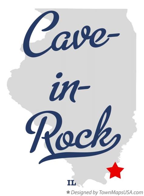 Map of Cave-in-Rock, IL, Illinois