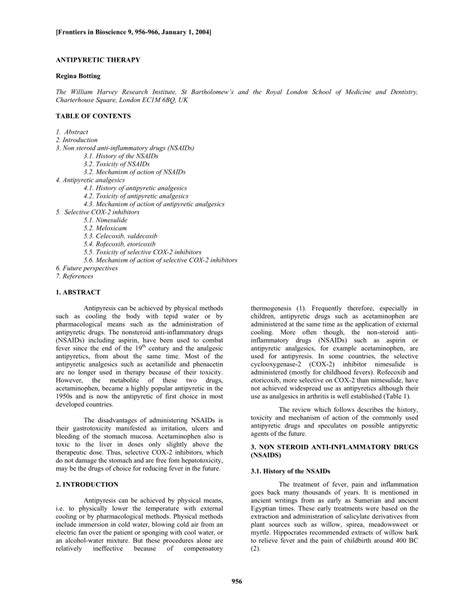 (PDF) Antipyretic therapy