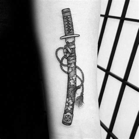 40 Katana Tattoo Designs For Men - Japanese Sword Ink Ideas | Wrist ...