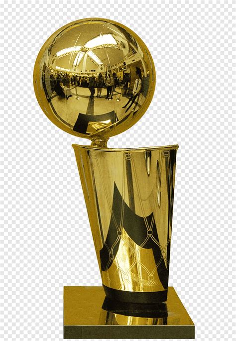 Brass-colored championship trophy, 2016 NBA Finals National Basketball Association Awards, Larry ...