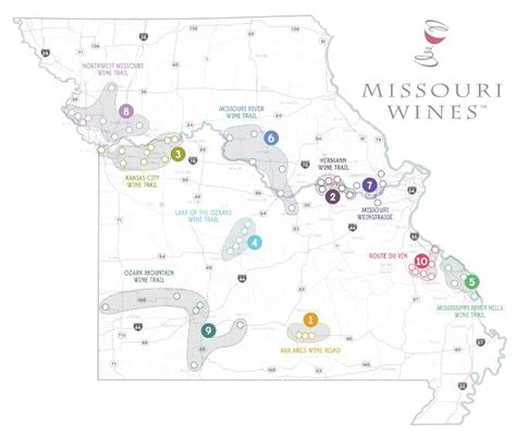 Wineries In Missouri Map - Angie Bobette