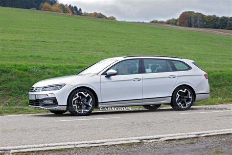 2023 Volkswagen Passat Prototype Hides Sporty Golf Grille Behind Sneaky Disguise | Carscoops