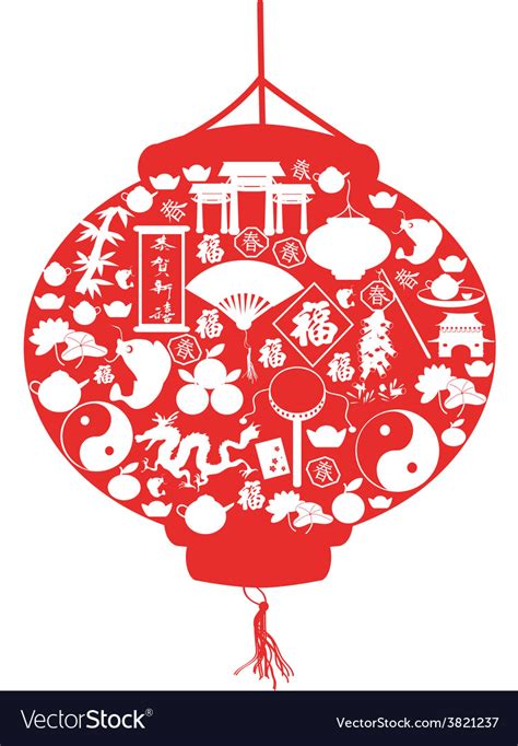 Chinese new year lantern Royalty Free Vector Image