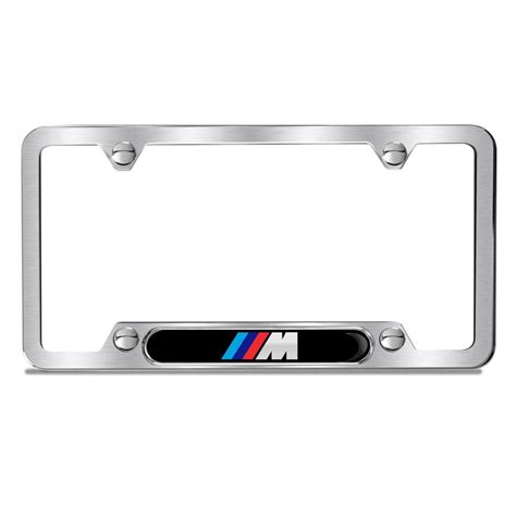 Licence Plate Frames BMW M Logo License Plate Frame OEM ~ Polished ~ money-sense.net