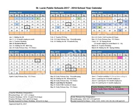 Port St Lucie Calendar