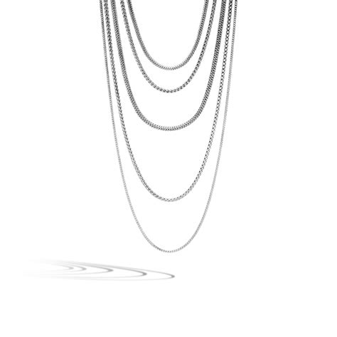 John Hardy Sterling Silver Bamboo Link Chain Length: 16.8" - 002-600-01309