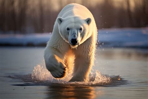 Walking polar bear animal wildlife | Free Photo - rawpixel