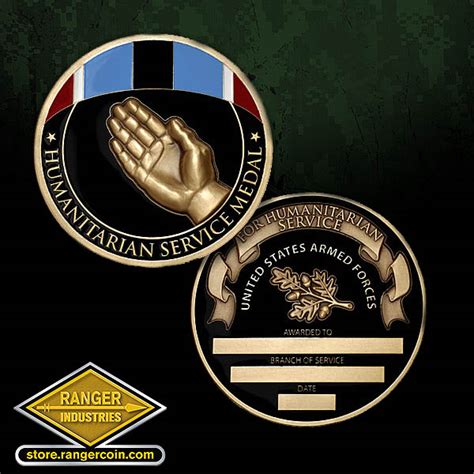 Humanitarian Service Medal Coin – Engravable – Ranger Coin Store