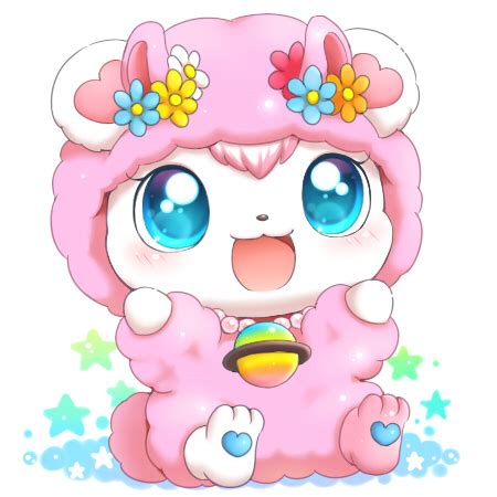 #150099 - safe, artist:aimia492, bear, mammal, polar bear, semi-anthro, jewelpet (sanrio ...