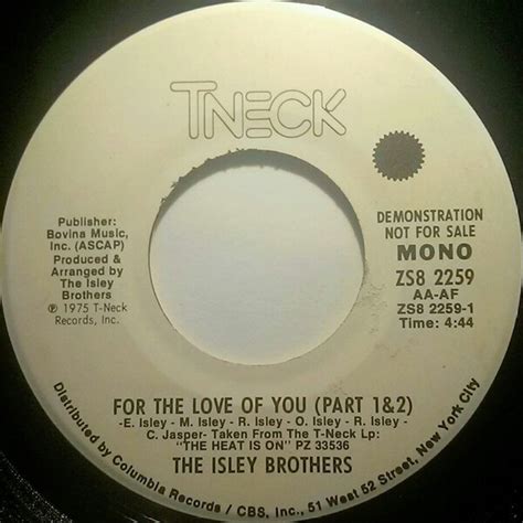 The Isley Brothers - For The Love Of You (1975, Vinyl) | Discogs