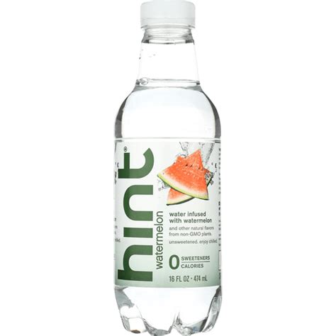 Hint Watermelon Water - Watermelon - Case of 12 - 16 Fl oz. | Water | Foodtown