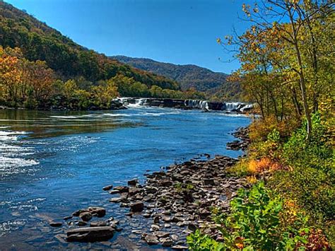 Sandstone Falls State Park, a West Virginia State Park located near ...