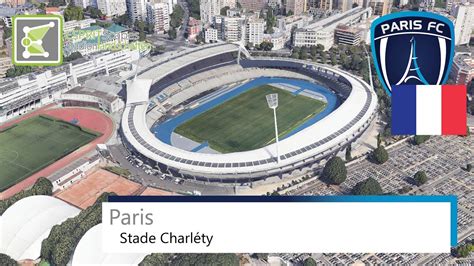 Stade Charléty | Paris FC | Google Earth | 2O19 - YouTube