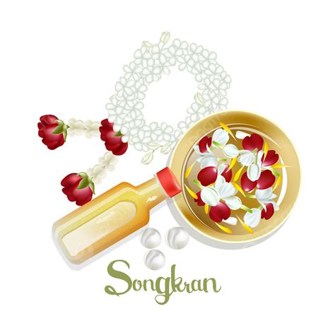 Exquisite Vector Design Images, 3d Exquisite Thai Songkan Wreath, 3d, Exquisite, Thailand PNG ...