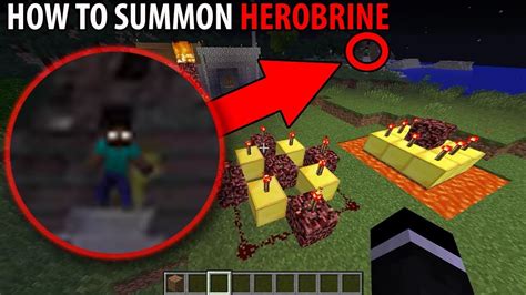 How I Summoned Herobrine in Minecraft (Minecraft Tutorial) - YouTube