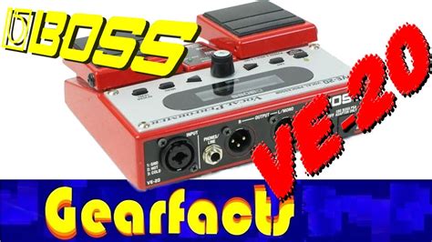 Boss VE-20 Vocal effects pedal demo - YouTube