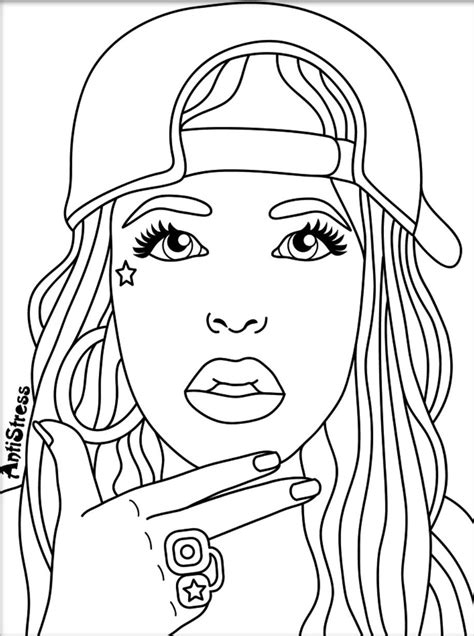 Girl Face Coloring Pages - Jacks-Or-Better-Video-Pokercbh