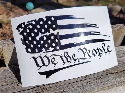 We the People American Flag Car Truck Window or Bumper Sticker - Etsy