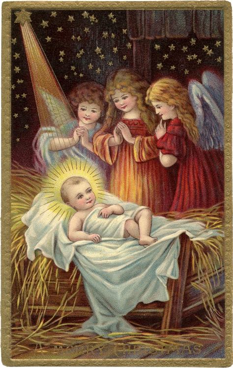 11 Merry Christmas Nativity Images! - The Graphics Fairy