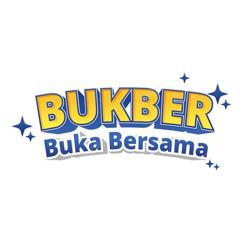 Bukber Or Buka Bersama Logo With Beautiful Text Shape Vector, Buber ...