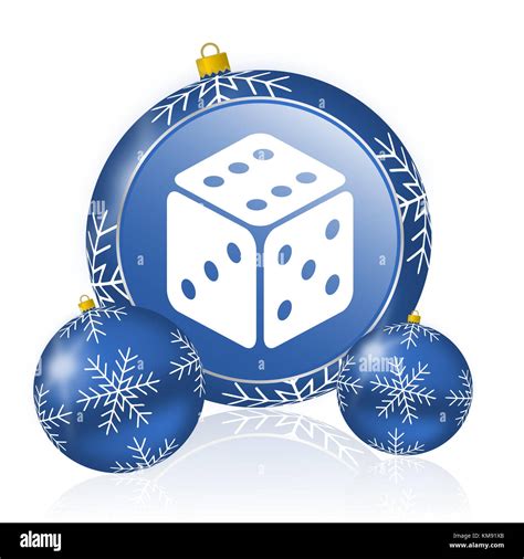 Game blue christmas balls icon Stock Photo - Alamy