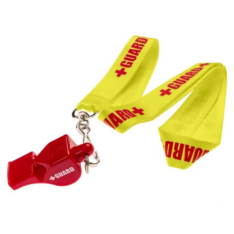 Lifeguard Whistle + Lanyard w/Print